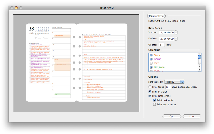 iPlanner by LutherSoft